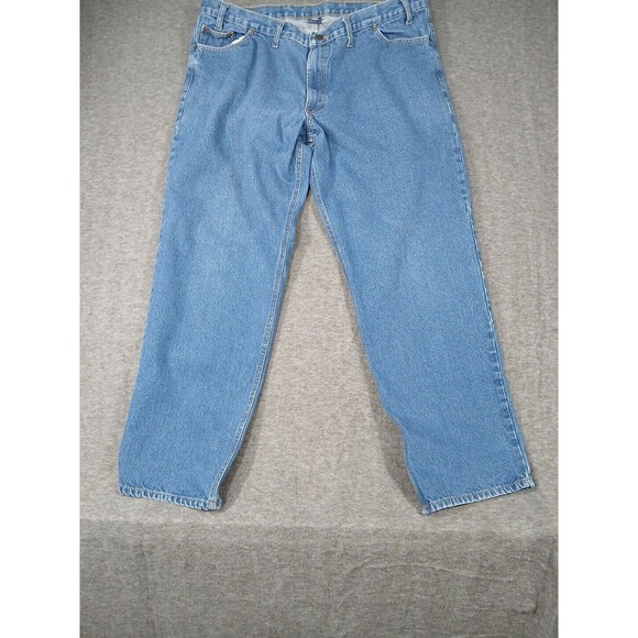 RK Brand Men’s Dark Wash‎ 5 Pocket Denim Work Jeans 44x34 - Picture 1 of 12